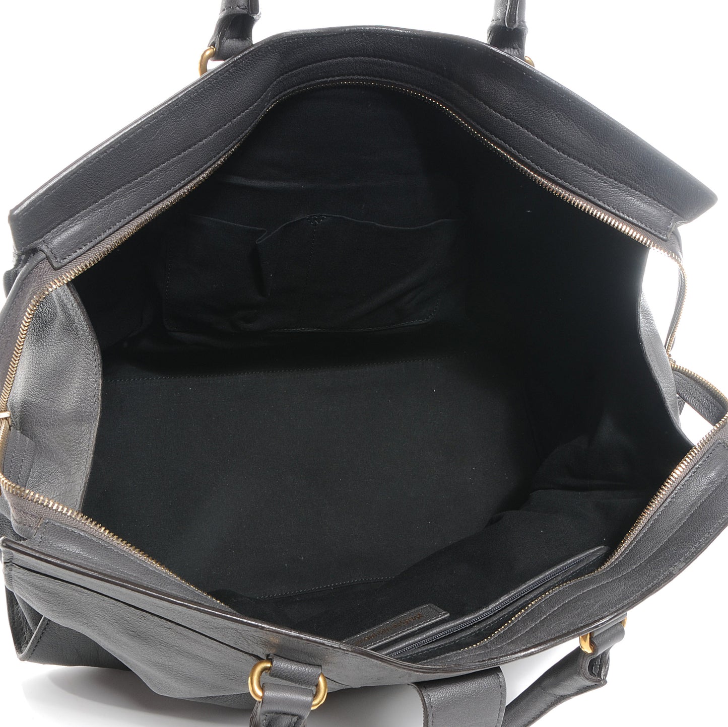 Leather Large Cabas ChYc Bag Grey