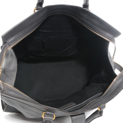 Saint Laurent Leather Large Cabas ChYc Bag Grey 5 of 11