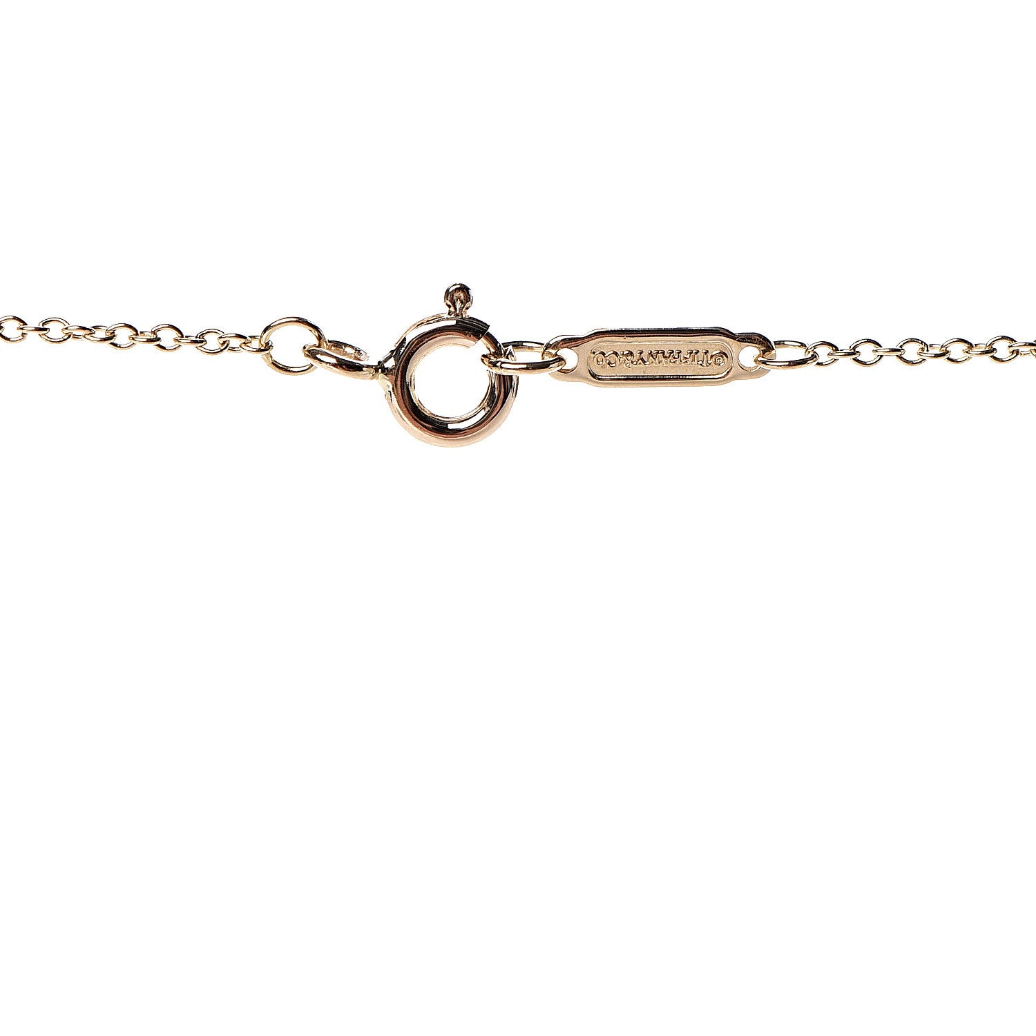 Tiffany 18K Yellow Gold Charms Price Tag Pendant Necklace 4 of 5