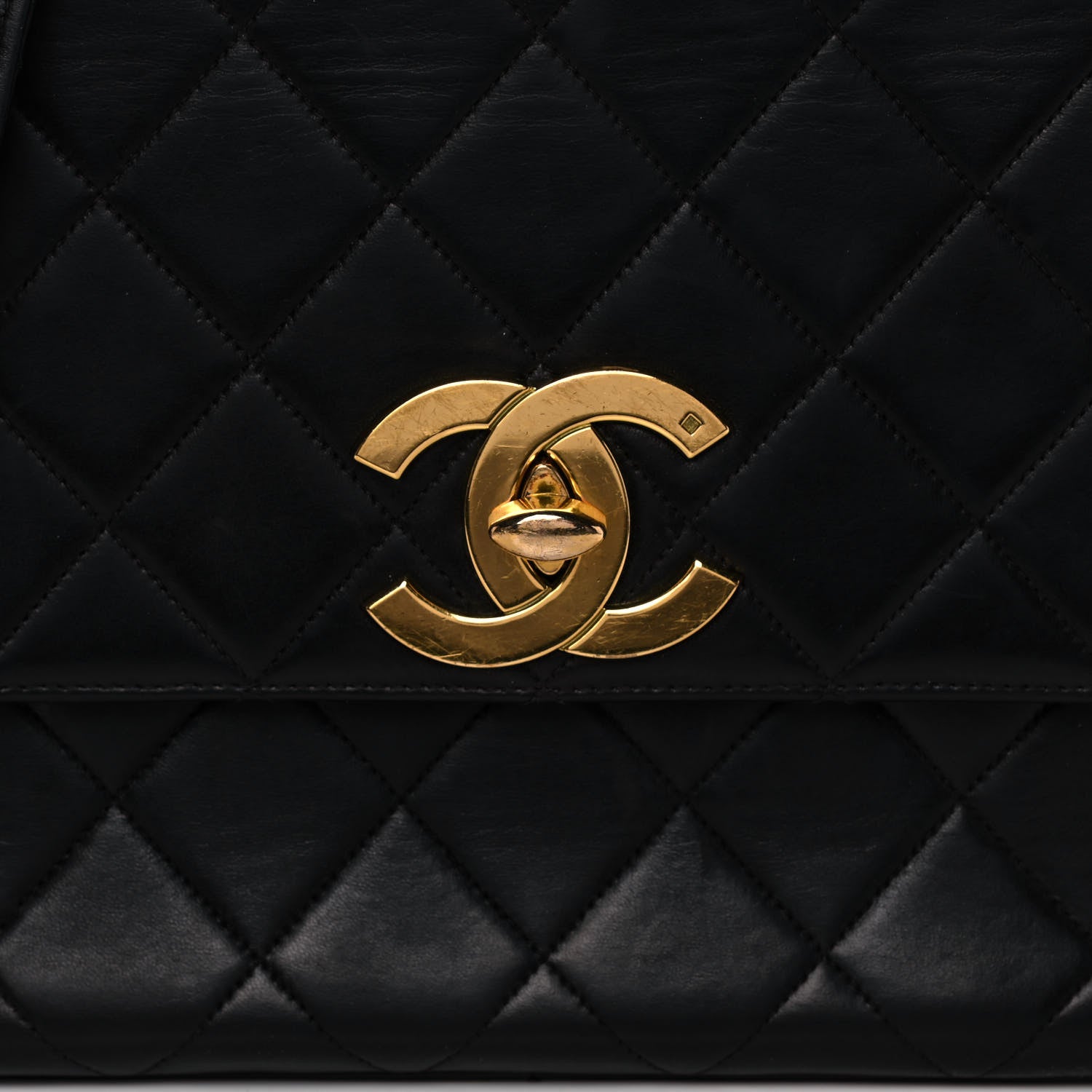 Chanel Lambskin Quilted Single Flap Bag Black 8 of 12
