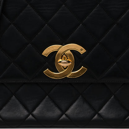 Chanel Lambskin Quilted Single Flap Bag Black 8 of 12