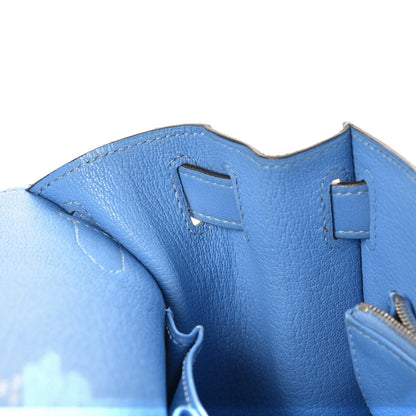 Hermes Taurillon Clemence Swift Jypsiere 28 Bleu Paradis 18 of 36