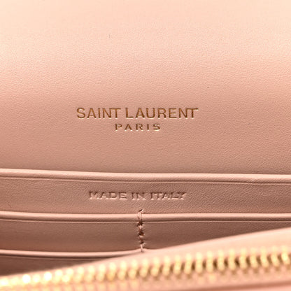 Saint Laurent Smooth Calfskin Classic Monogram Kate Tassel Chain Wallet Pale Pink 6 of 11