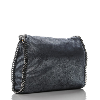 Stella McCartney Metallic Shaggy Deer Small Falabella Tote Navy 3 of 6