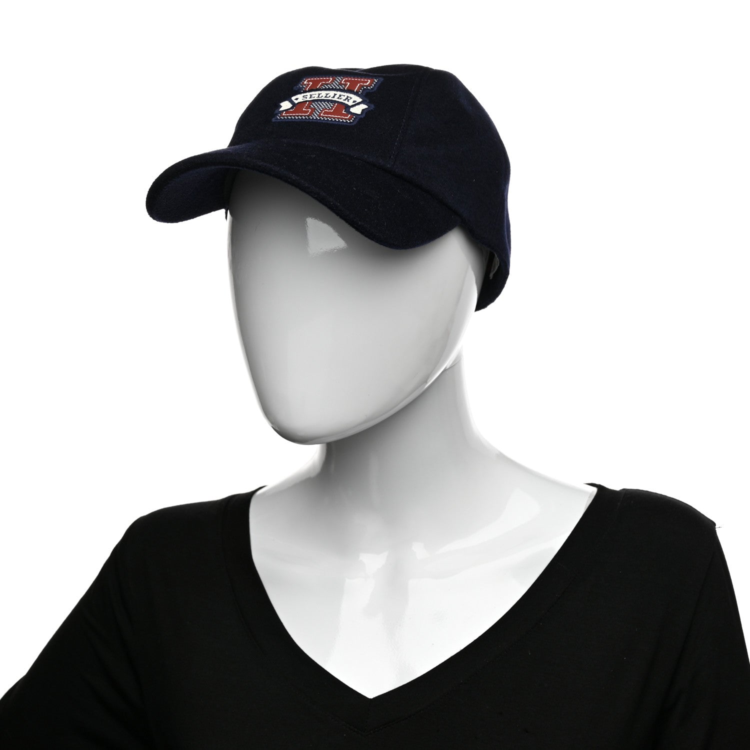 Hermes Cotton Davis H Sellier Cap 57 Marine 2 of 10
