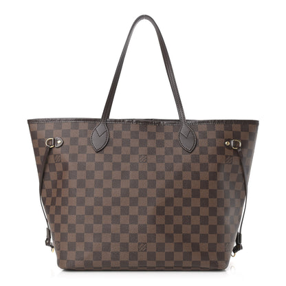 Louis Vuitton Damier Ebene Neo Neverfull MM Rose Ballerine 1 of 11
