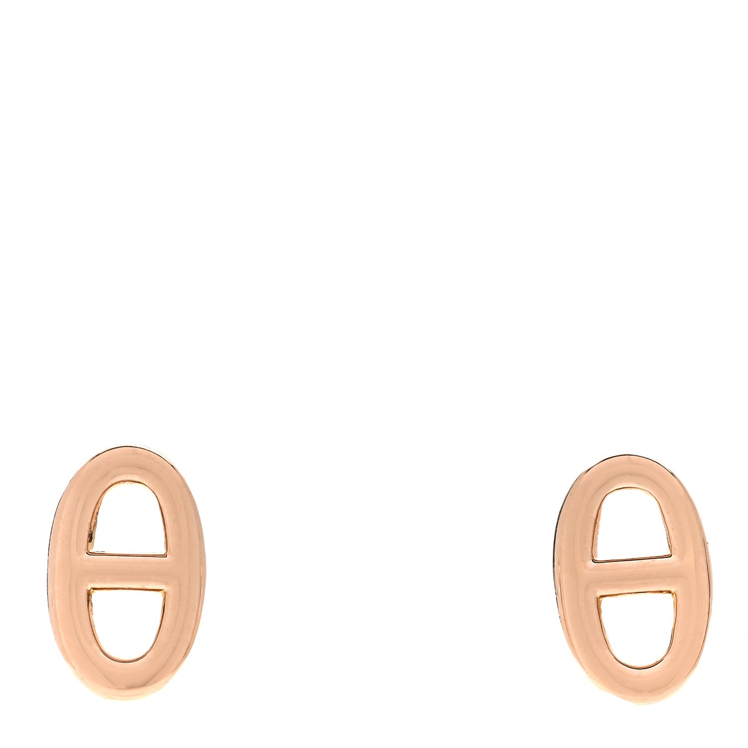 Hermes 18K Rose Gold TPM Farandole Stud Earrings 1 of 5