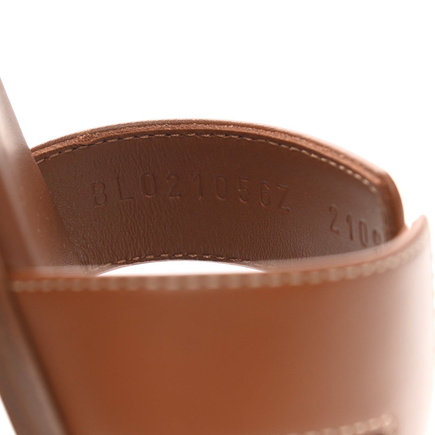 Box Calfskin Oran Sandals 38 Gold
