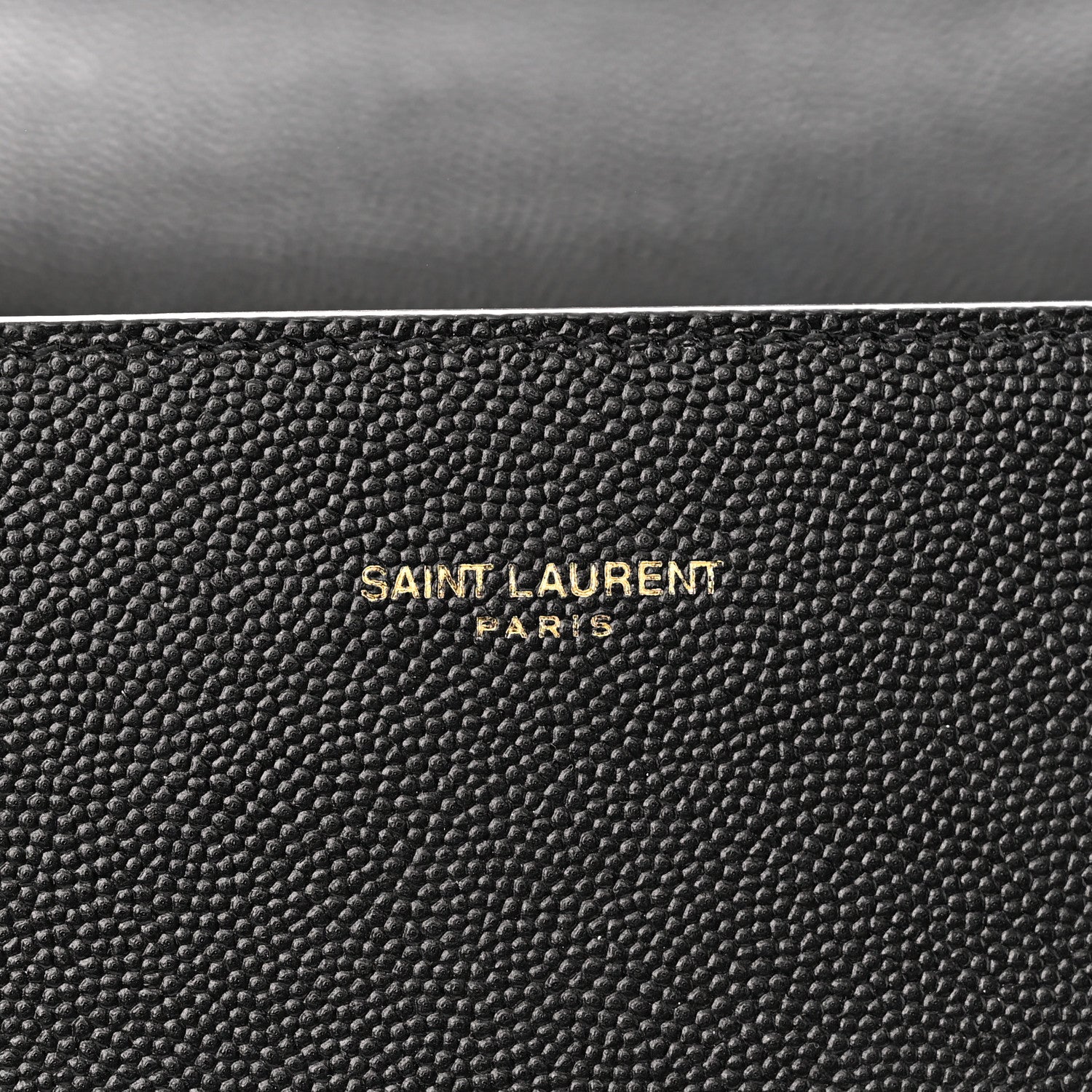 Saint Laurent Grain de Poudre Mini Classic Monogram Cassandra Top Handle Black 7 of 10