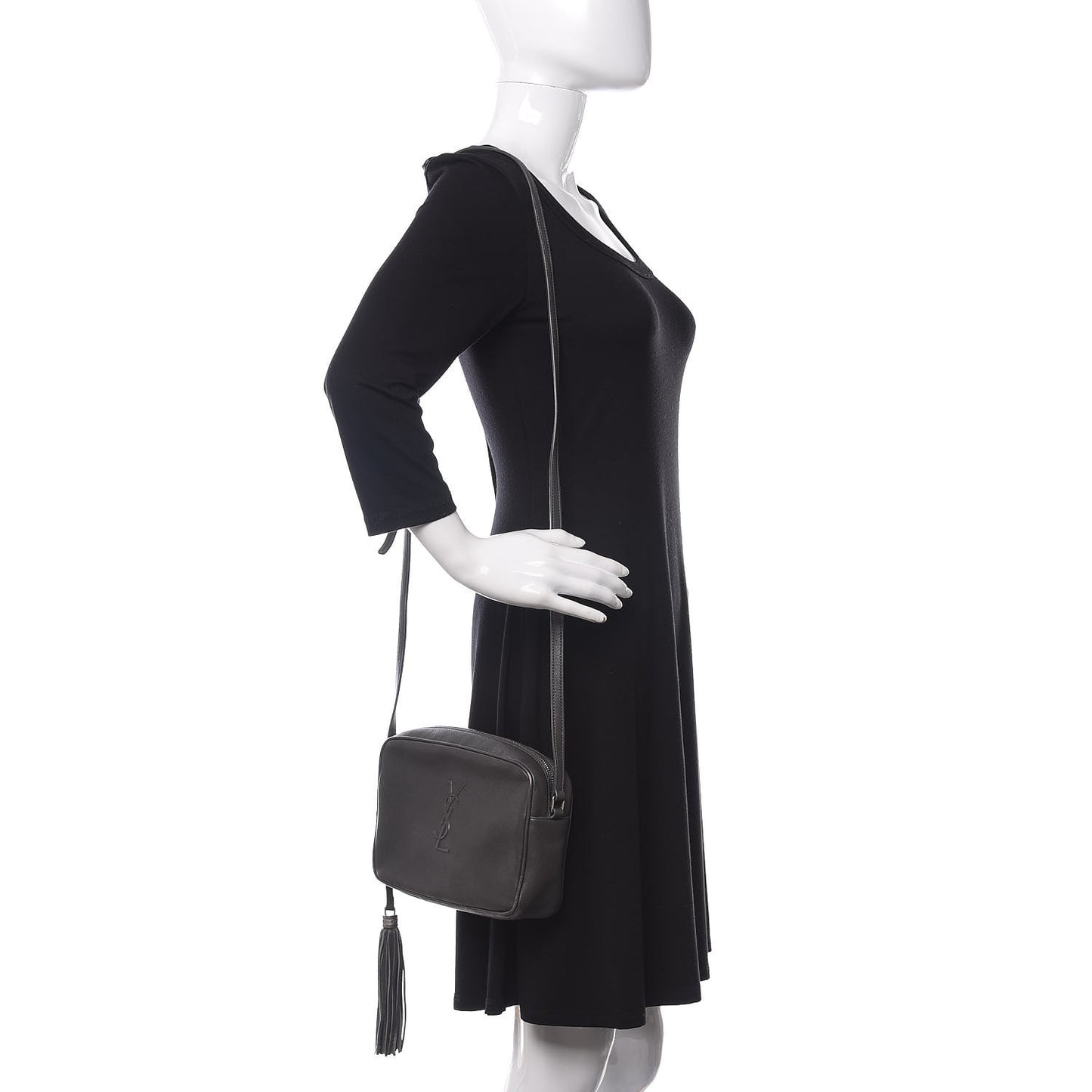 Lambskin Monogram Small Lou Camera Bag Asphalt