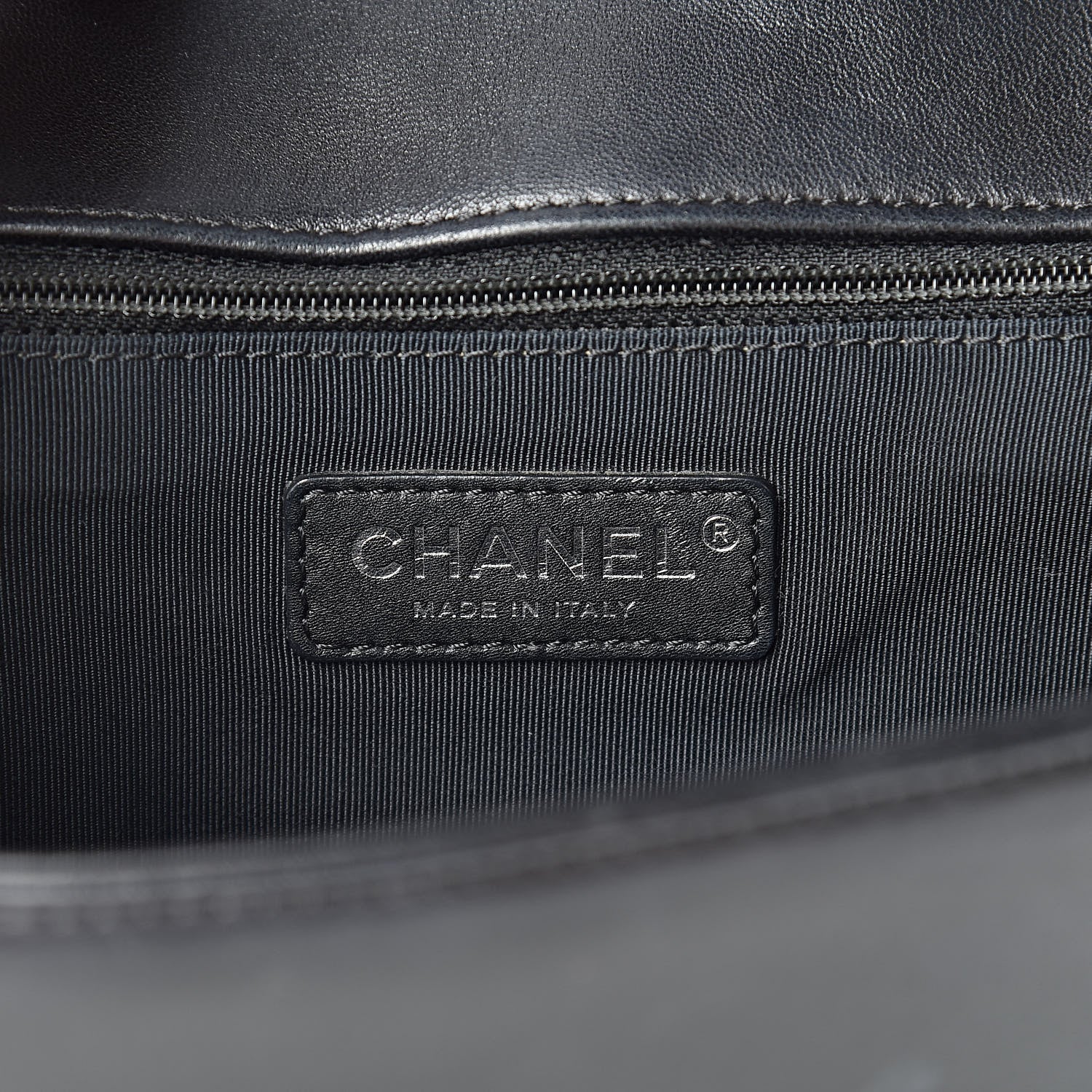 Chanel Lambskin Quilted Large Boy Flap Beige Black 6 of 21