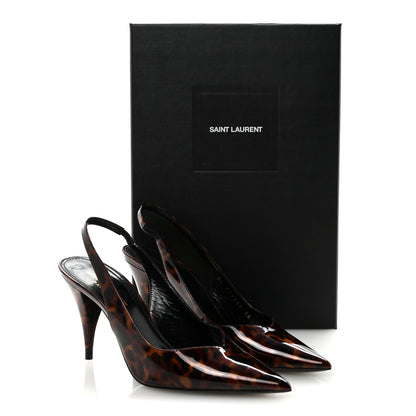 Saint Laurent Calfskin Anja 85 Pumps 36 Manto Naturale 17 of 19