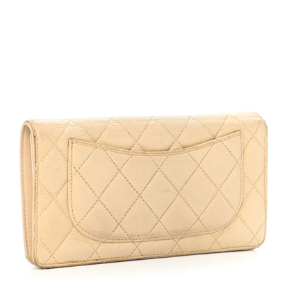 Chanel Caviar Quilted Yen Wallet Beige 3 of 11
