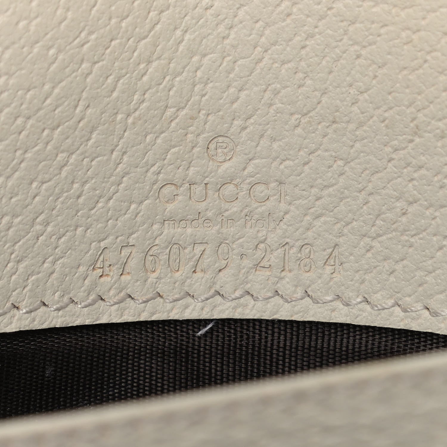 Gucci GG Supreme Monogram Web Queen Margaret Chain Wallet White 6 of 10