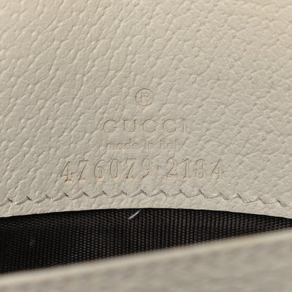 Gucci GG Supreme Monogram Web Queen Margaret Chain Wallet White 6 of 10