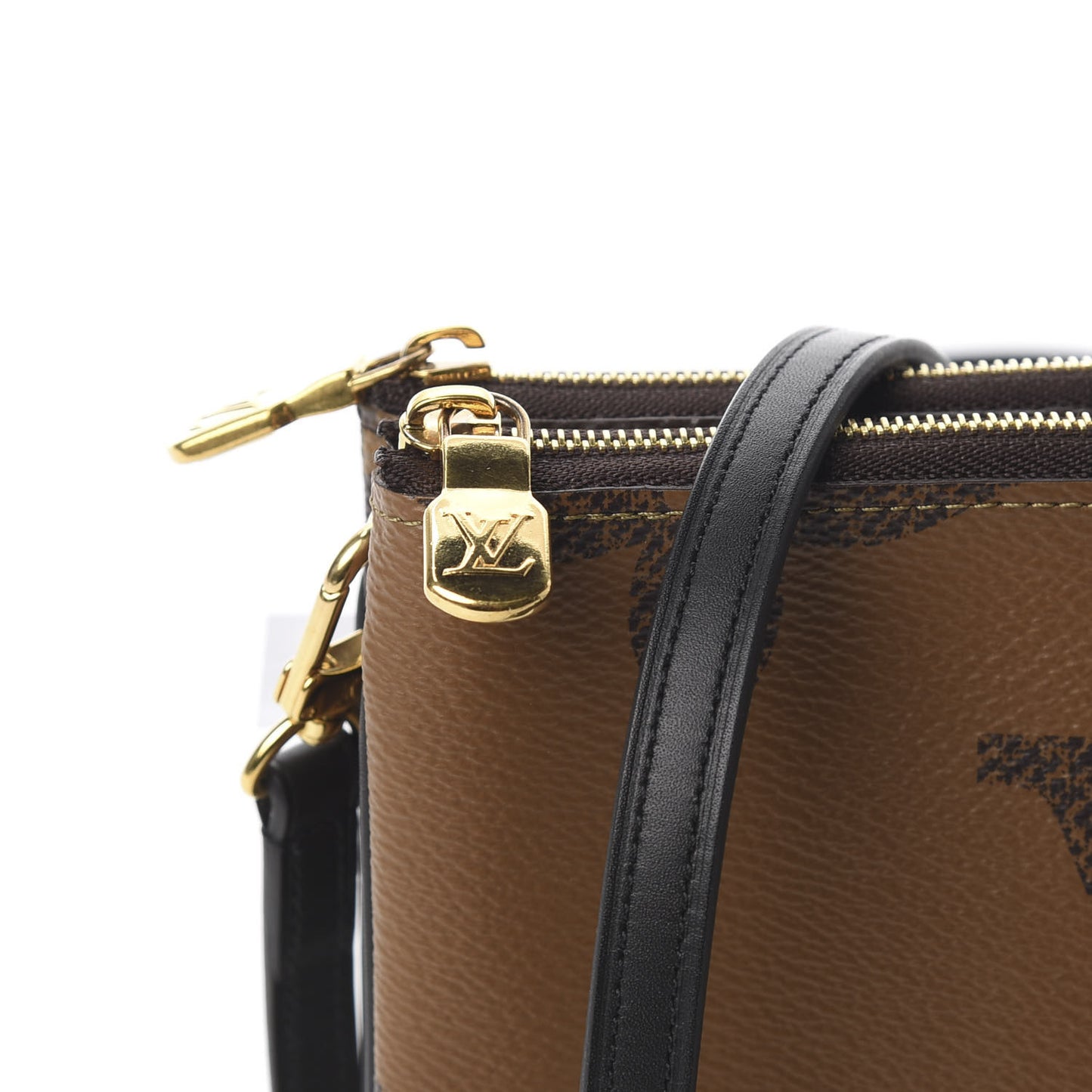 Reverse Monogram Giant Double Zip Pochette