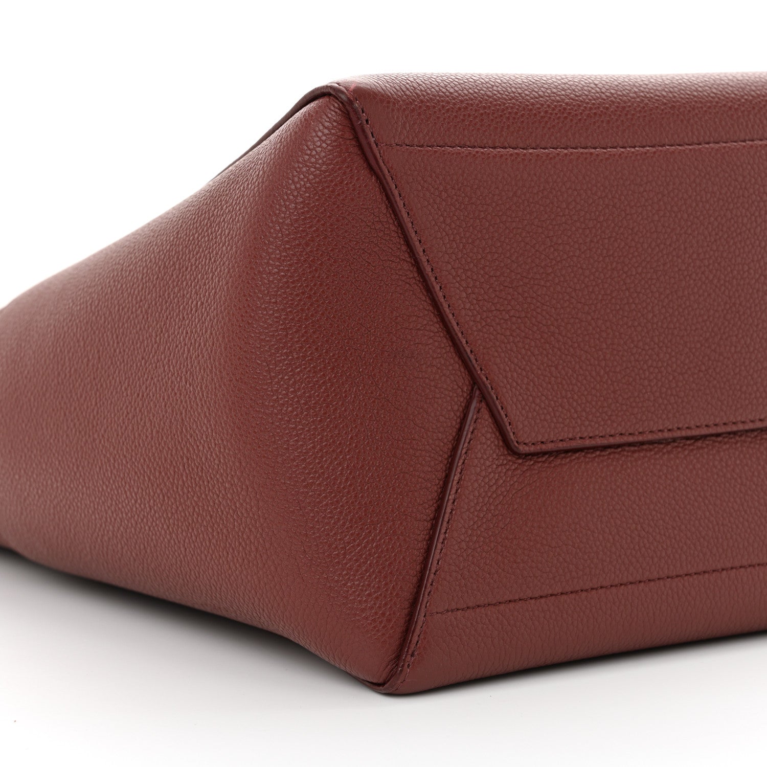 Celine Soft Grained Calfskin Sangle Bucket Bag Light Burgundy 9 of 10