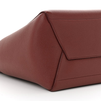 Celine Soft Grained Calfskin Sangle Bucket Bag Light Burgundy 9 of 10