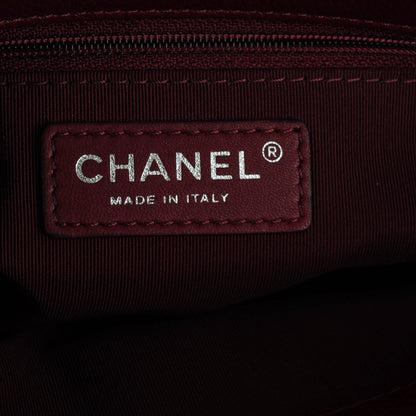 Chanel Caviar Quilted Large City Shopping Tote Dark Red 6 of 7