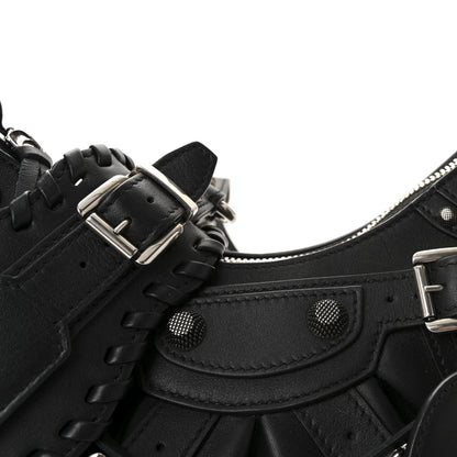 Balenciaga Calfskin Le Cagole With Buckles Shoulder Bag XS Black 7 of 9