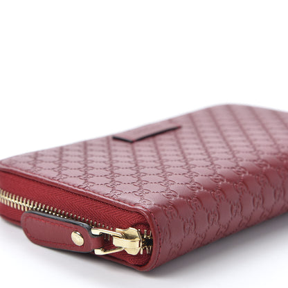 Gucci Microguccissima Zip Around Wallet Red 5 of 8