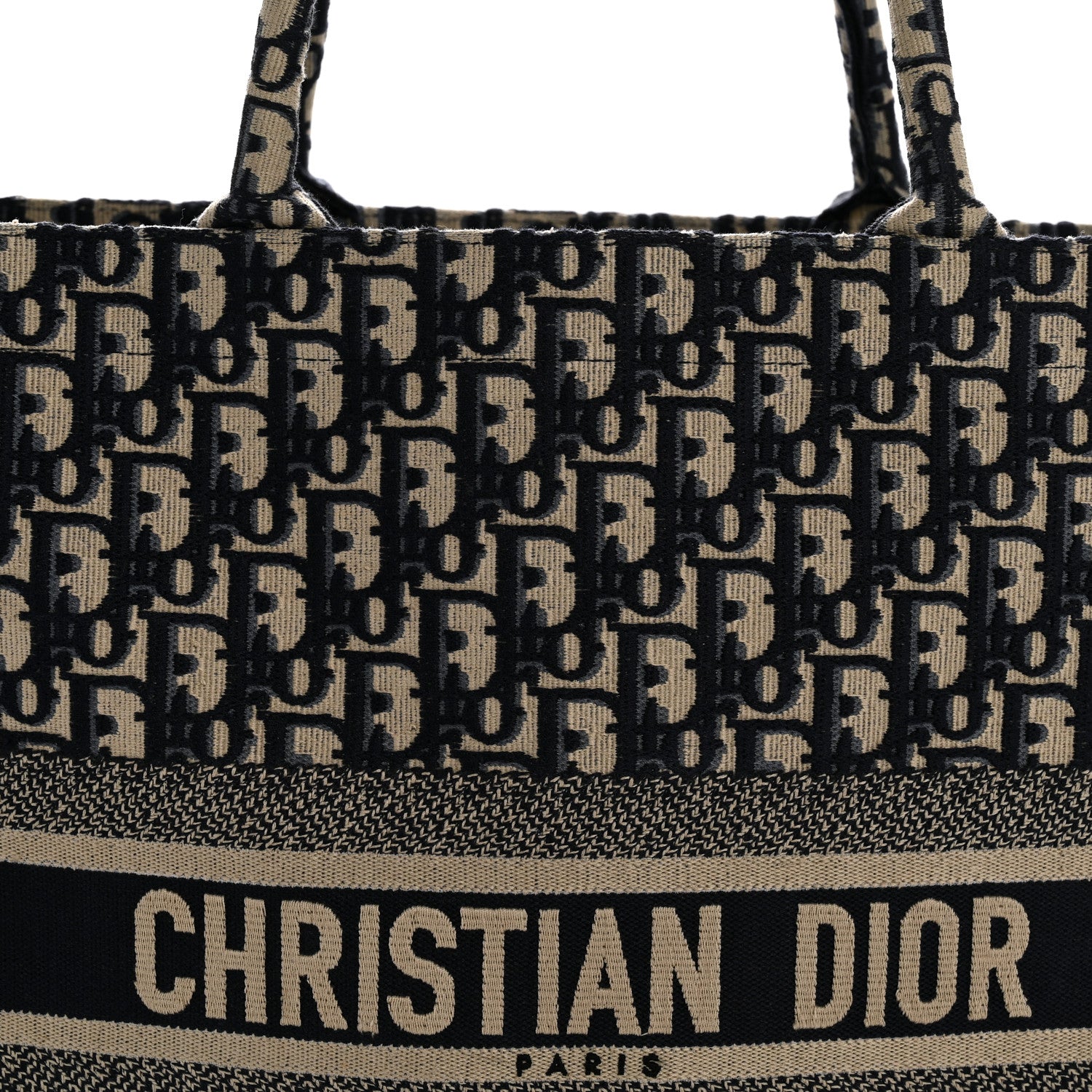 Christian Dior Oblique Large Book Tote Blue Multicolor 1848231