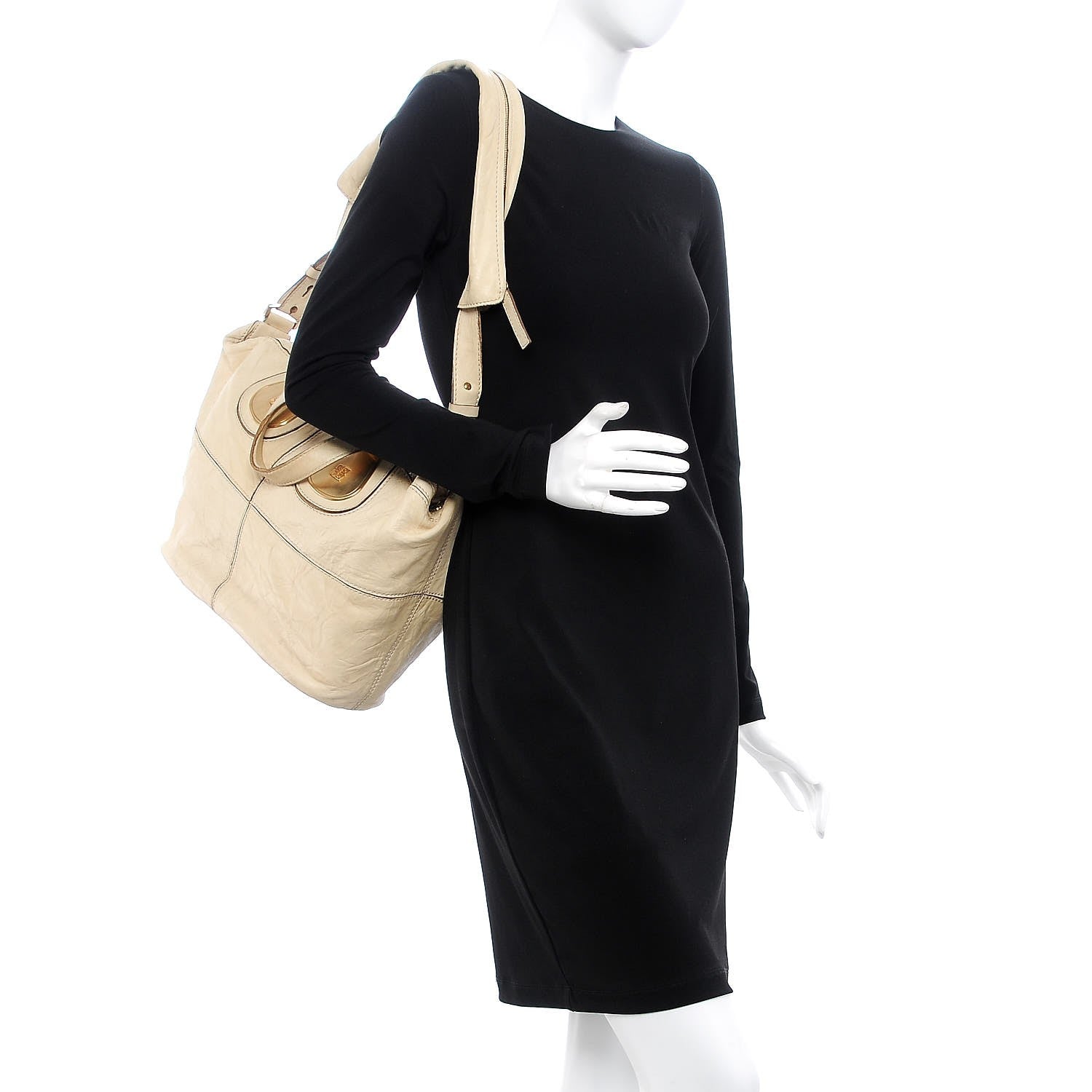 Givenchy Wrinkled Lambskin Medium Nightingale Beige 2 of 30