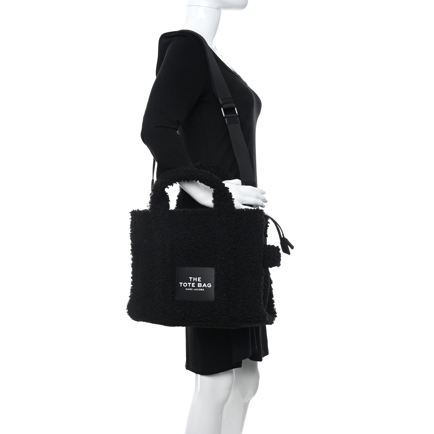 Marc Jacobs Polyester Cotton The Teddy Traveler Tote Bag Black 2 of 11