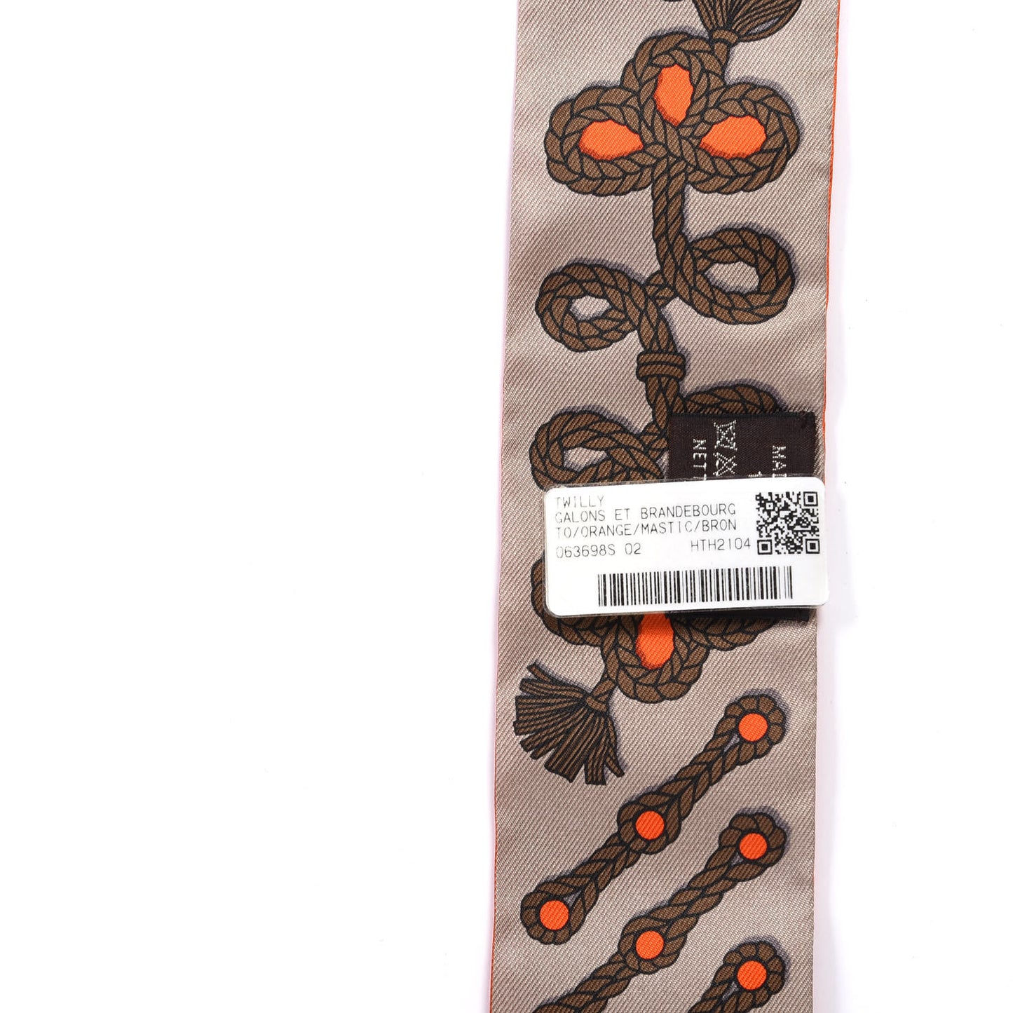 Silk Galons Et Brandebourg Twilly Orange Mastic Bronze