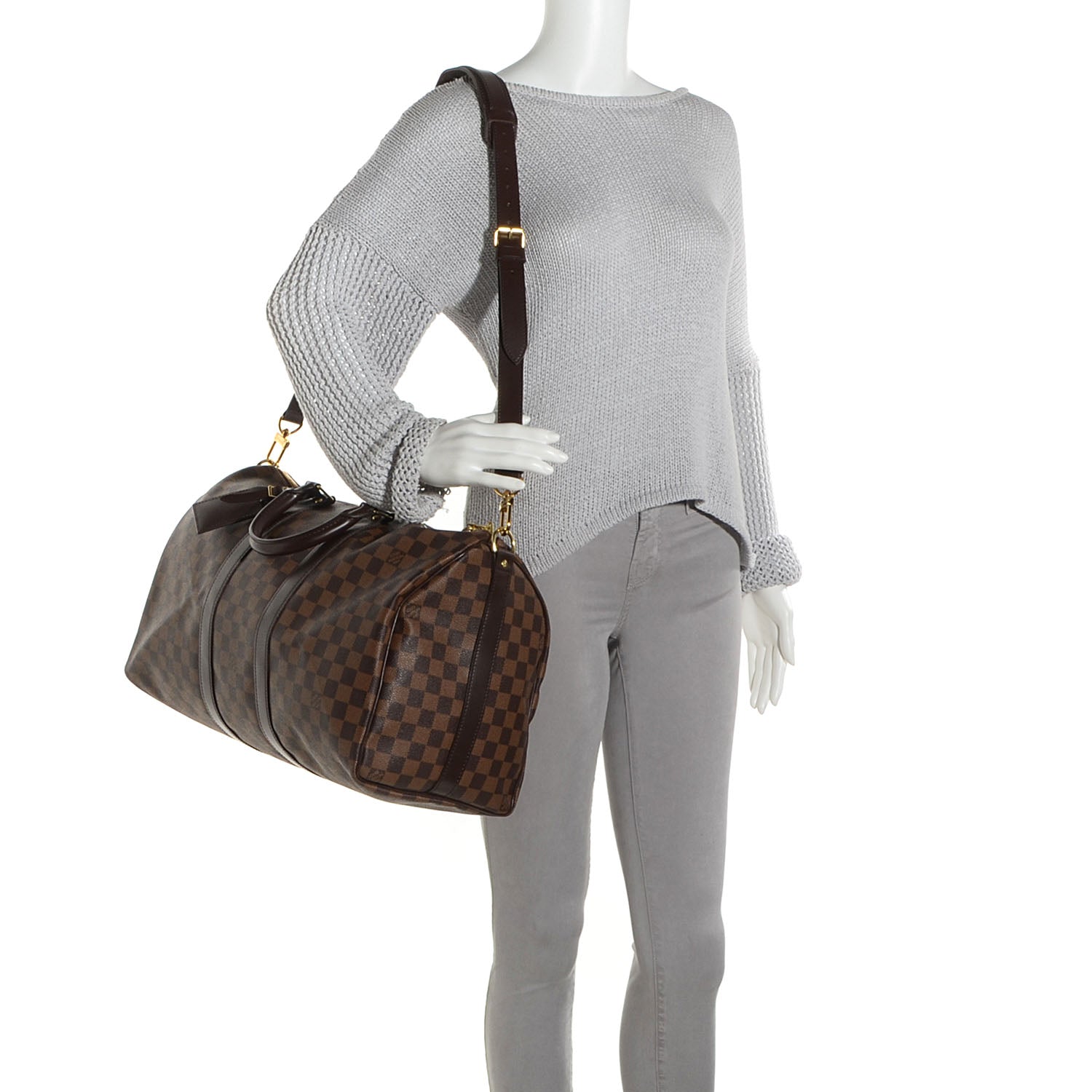 Louis Vuitton Damier Ebene Keepall Bandouliere 45 2 of 7