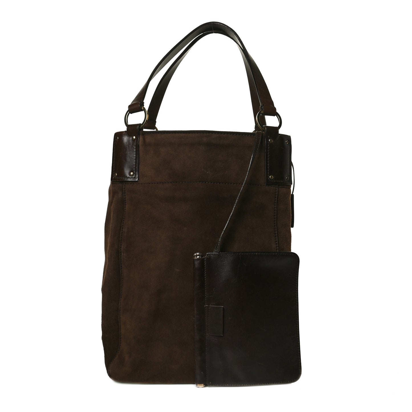 Suede Tote Brown
