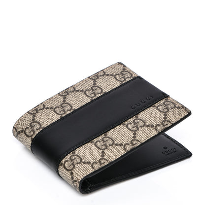 Gucci GG Supreme Monogram Bi-Fold Wallet Black 4 of 7