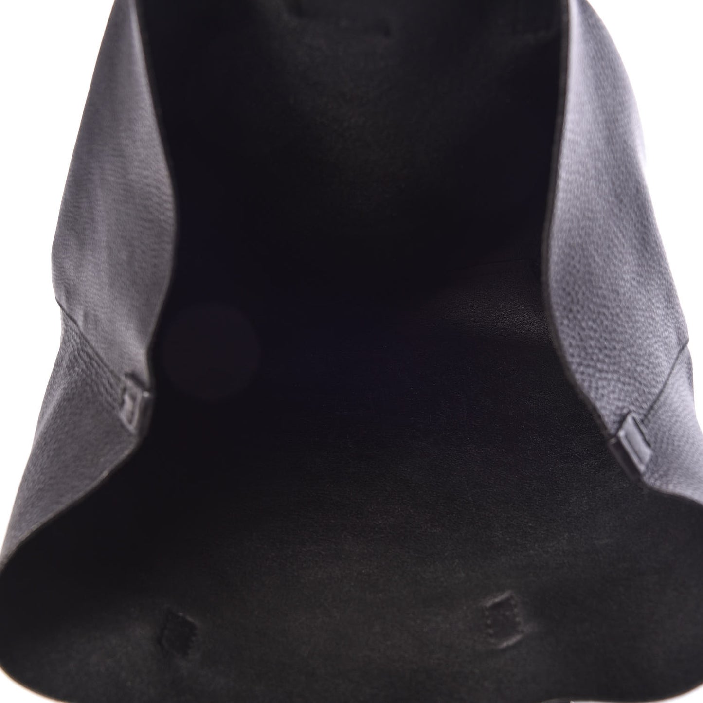 Pebbled Calfskin Large Tote Black