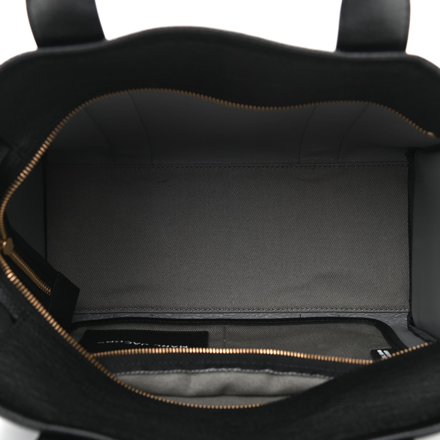 Marc Jacobs Grained Calfskin Medium The Tote Bag Black 4 of 9