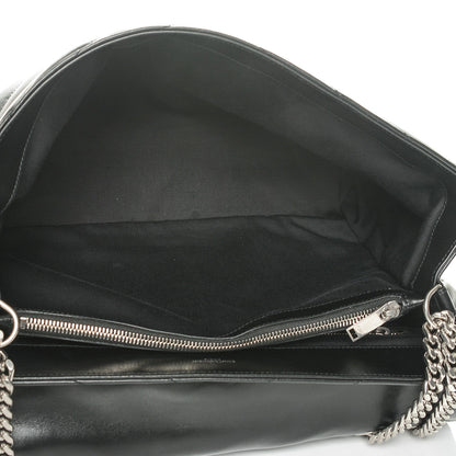 Saint Laurent Calfskin Y Quilted Monogram Large Loulou Chain Satchel Black 5 of 6