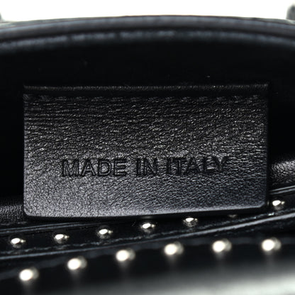Alexander McQueen Calfskin Studded Mini Heroine Shoulder Bag Black 7 of 10