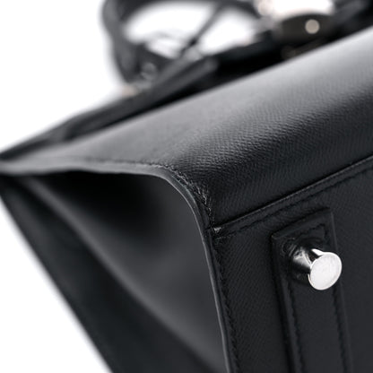 Hermes Madame Calfskin Birkin Sellier 25 Black 8 of 13