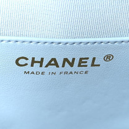 Chanel Lambskin Quilted CC In Love Heart Bag Light Blue 5 of 9