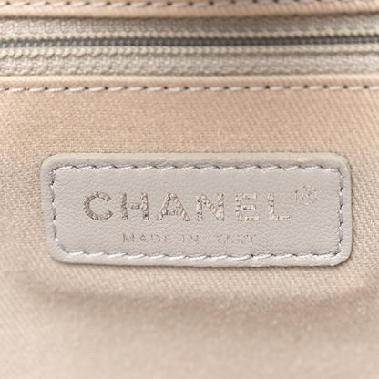 Chanel Glazed Calfskin Large Deauville Tote Blue 5 of 17