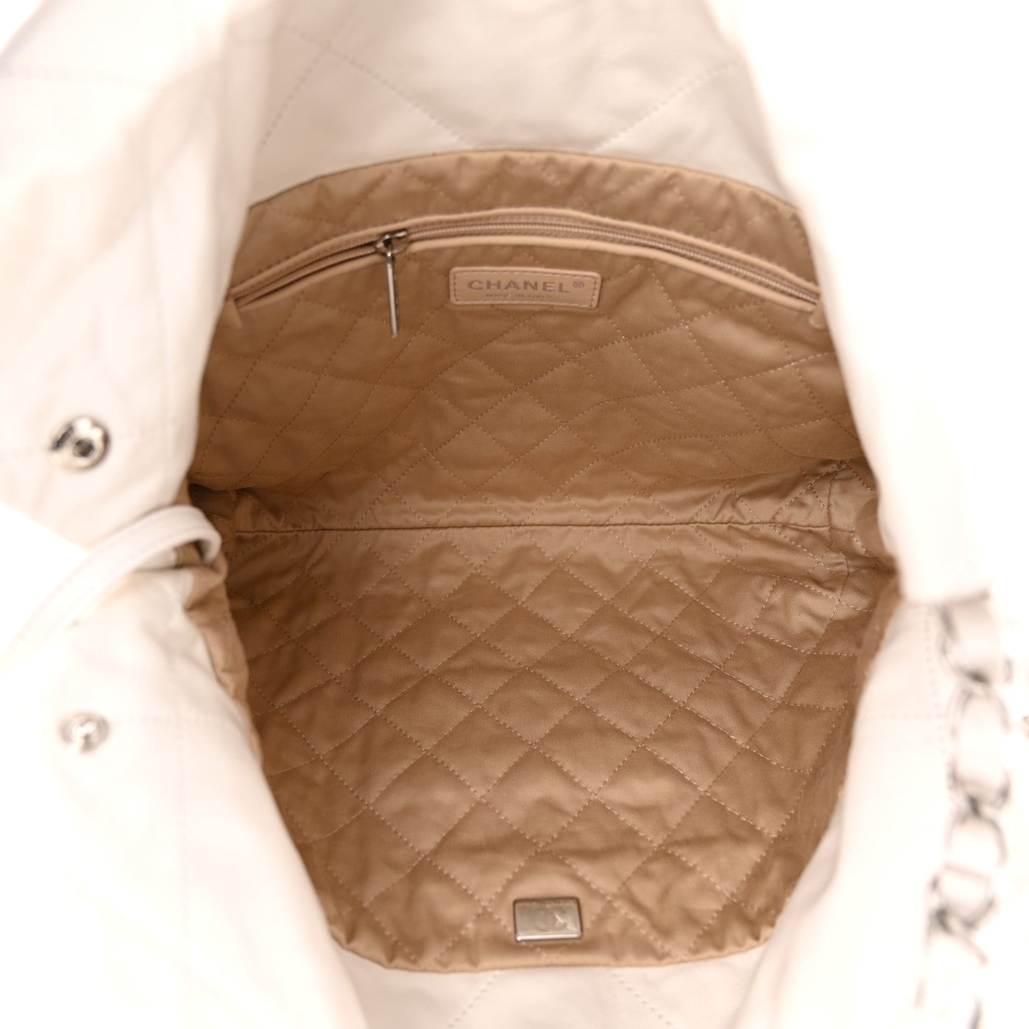 Chanel Shiny Calfskin Quilted Small Chanel 22 White 6 of 11