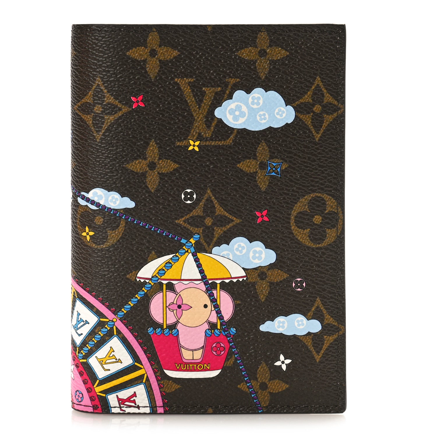 Louis Vuitton Monogram 2020 Christmas Animation Big Wheel Passport Cover Rose Ballerine 1 of 9