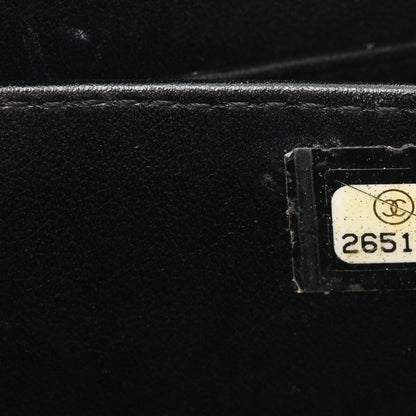 Chanel Caviar Quilted CC Filigree Vanity Clutch With Chain Beige Black 7 of 10