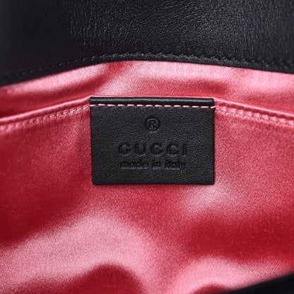 Gucci Velvet Matelasse Mini GG Marmont Shoulder Bag Black 6 of 8