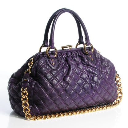 Marc Jacobs Quilted Leather Stam Purple 3 of 8