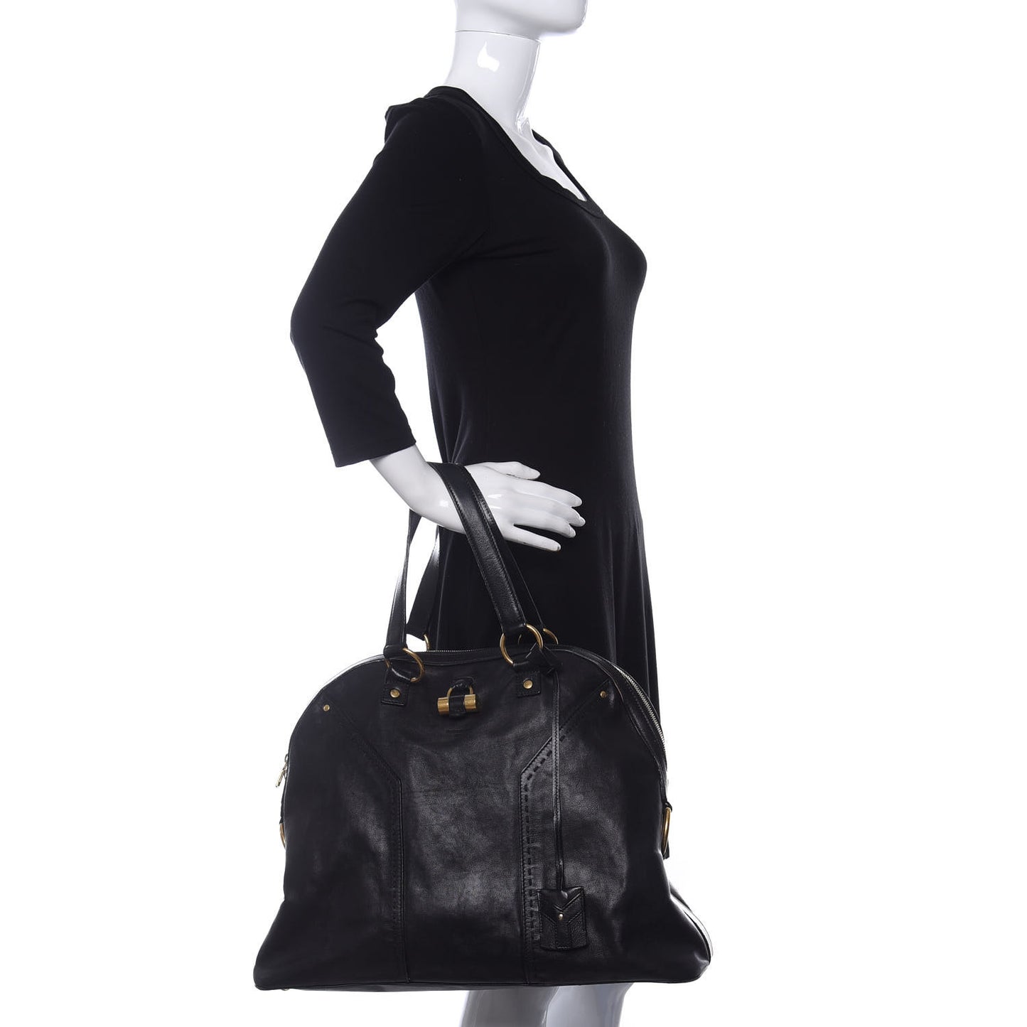 Calfskin Oversized Muse Black