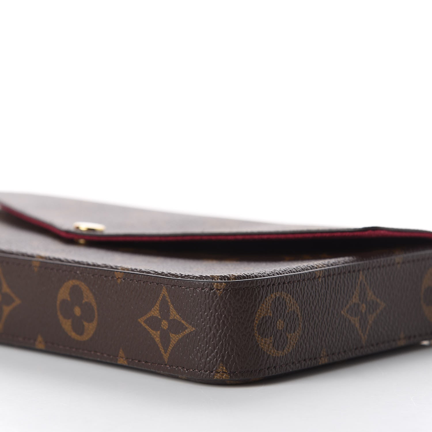 Louis Vuitton Monogram Pochette Felicie Chain Wallet Fuchsia 7 of 13