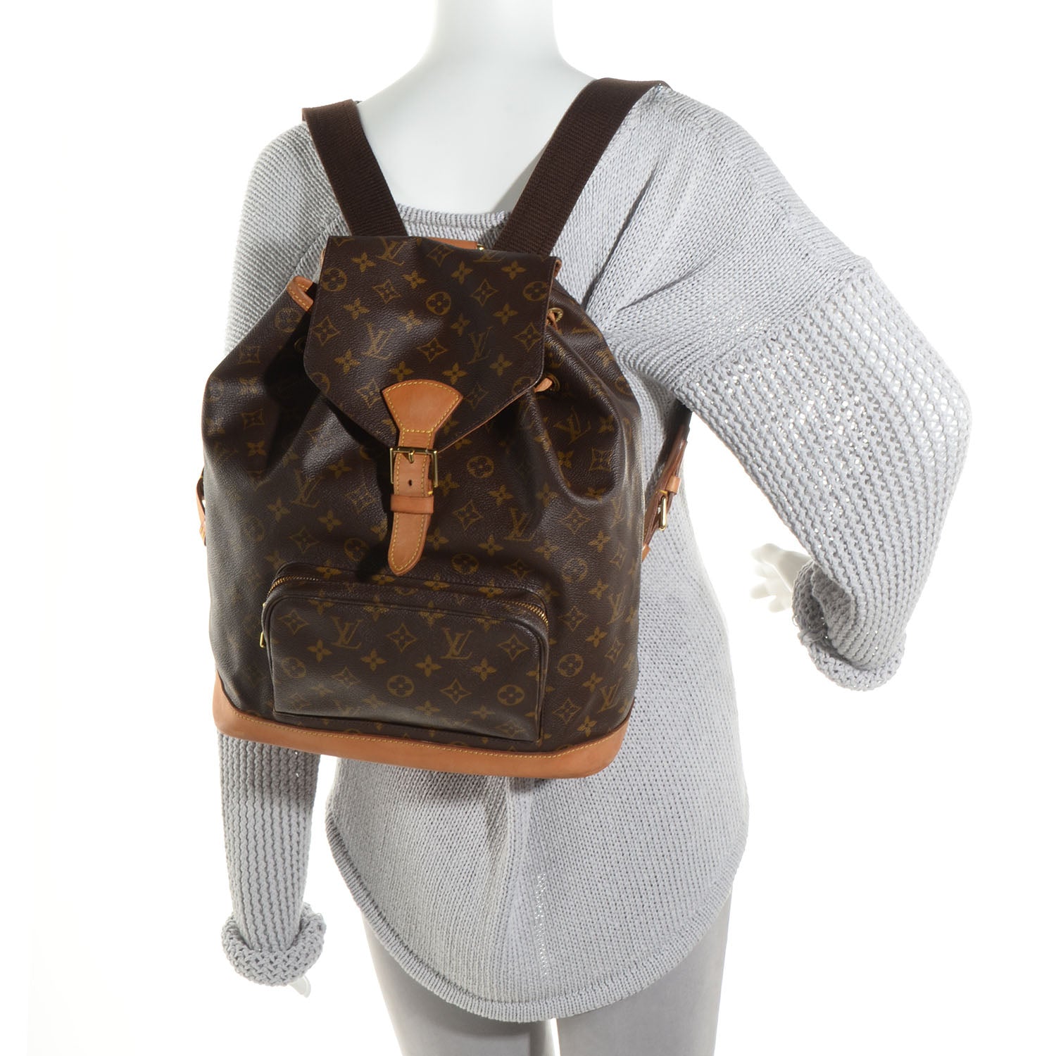 Louis Vuitton Monogram Montsouris GM Backpack 2 of 8
