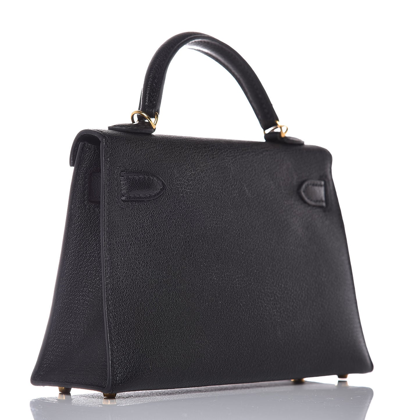 Chevre Chandra Mini Kelly Sellier 20 Black