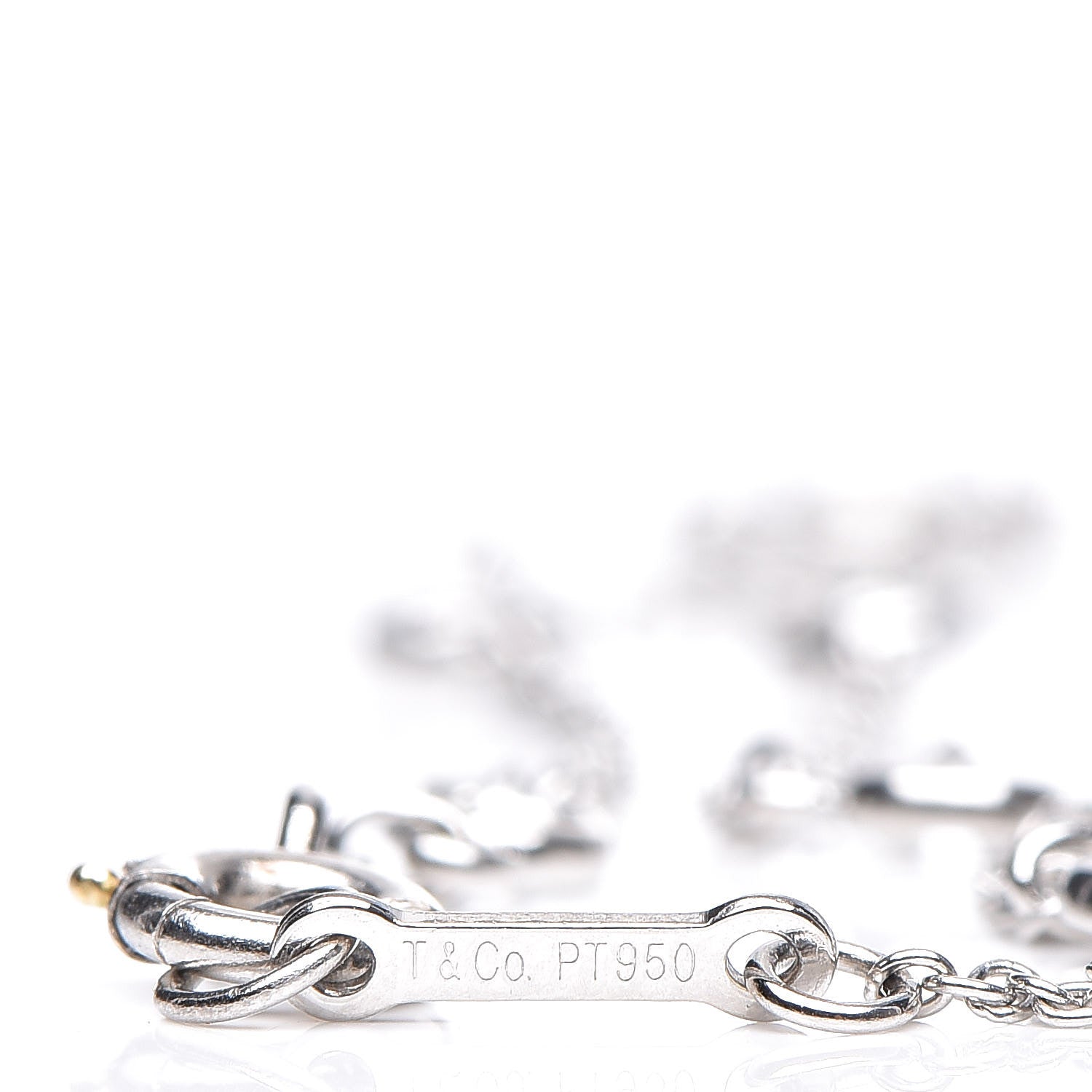 Tiffany Platinum Diamond .40ctw Elsa Peretti Diamonds by the Yard Station Bracelet 5 of 5