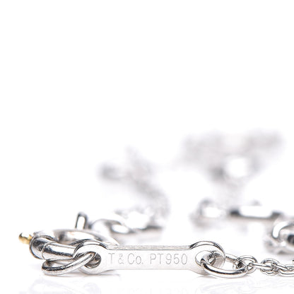 Tiffany Platinum Diamond .40ctw Elsa Peretti Diamonds by the Yard Station Bracelet 5 of 5